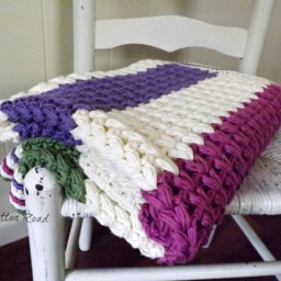 Puff Stitch Baby Blanket - thumbnail 3