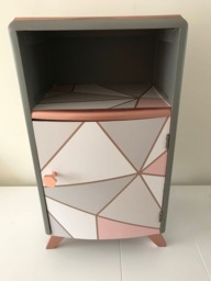 Soldmid-Century Nightstand/Bedside Cabinet /Occasional Table Up Cycled - thumbnail 1