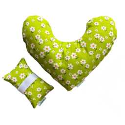 Mastectomy Pillow Gift Set Heart Comfort & Seatbelt Cushion - Post Surgery Relief - thumbnail 2