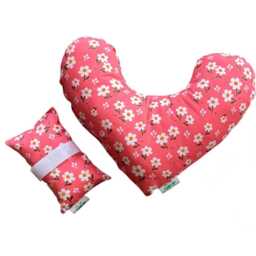 Mastectomy Pillow Gift Set Heart Comfort & Seatbelt Cushion - Post Surgery Relief - thumbnail 3