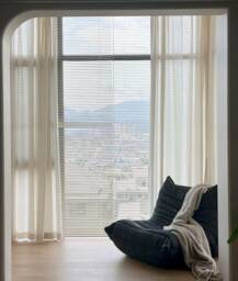 High Ceiling Curtains, 2-story Extra Long Sheer Curtains, 50 - thumbnail 1