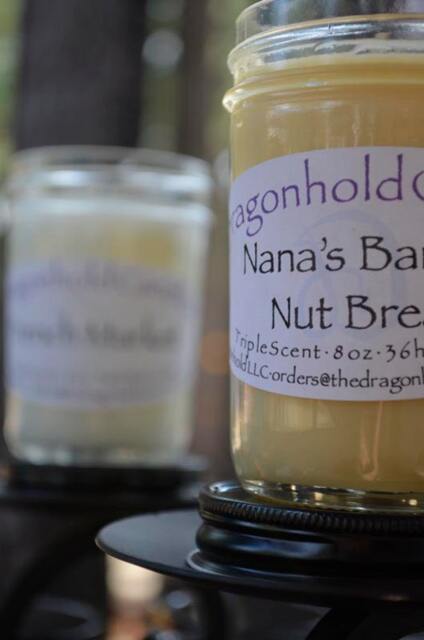 Nana's Banana Nut Bread Candle Hand Poured, Triple Scented Soy-Paraffin Candle - image 1