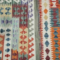 Kilim Rug Classic, Handmade Artisan Afghan Turkish Navajo Natural Wool 302x206 cm - thumbnail 3