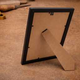 Personalised A4 Black Photo Frame With Gold Initials Memory Gift - thumbnail 3