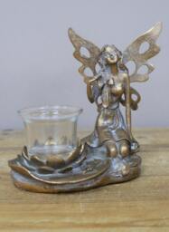 Kneeling Fairy Tealight Holder - Themed Candle Home Accessory Ornament Lights Gifts - thumbnail 2