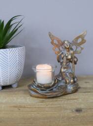 Kneeling Fairy Tealight Holder - Themed Candle Home Accessory Ornament Lights Gifts - thumbnail 1
