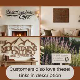 Christian Wall Words Metal Art Decor Steel Sign Mottos Bible Verse Scripture Religious Home Hanging Faith Quote Plaque - thumbnail 4