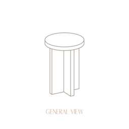 Solid Wood Stool, Handmade - Denia - thumbnail 4