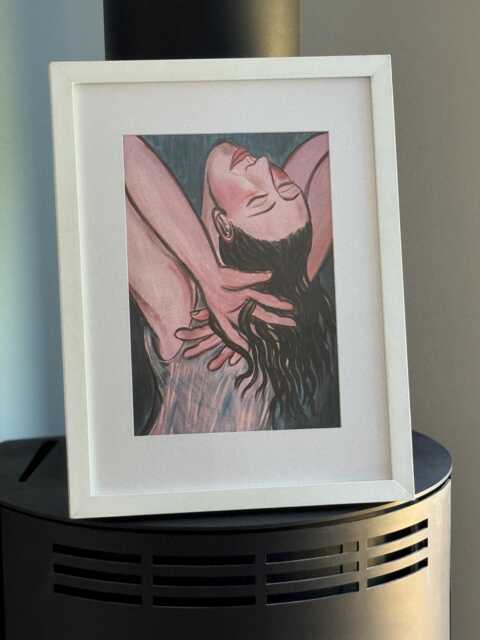 Eileen Cooper - Celia Glyndebourne Cover Print 2018 Mounted Framed White Rare - image 1