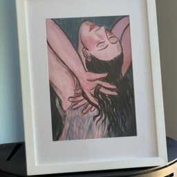 Eileen Cooper - Celia Glyndebourne Cover Print 2018 Mounted Framed White Rare - thumbnail 3