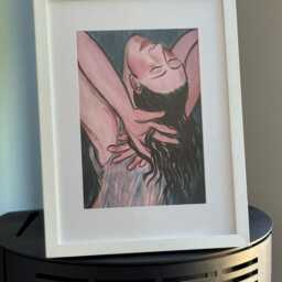 Eileen Cooper - Celia Glyndebourne Cover Print 2018 Mounted Framed White Rare - thumbnail 2