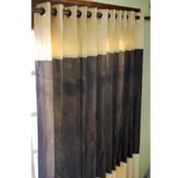 "Chocolate Beige Curtain Panels 52""x96"