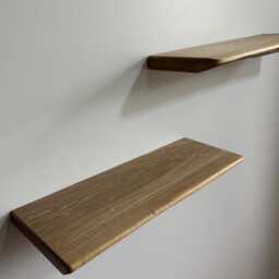 Solid Walnut Floating Wall Shelf Minimalist Hidden Bracket Design - thumbnail 2