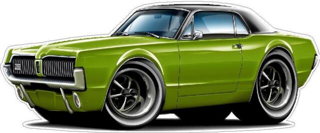 1967 Ford Mercury Cougar Vinyl Decal Officially Licensed Wall Art - image 1