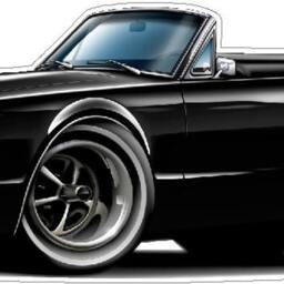 1967 Ford Mercury Cougar Vinyl Decal Officially Licensed Wall Art - thumbnail 2
