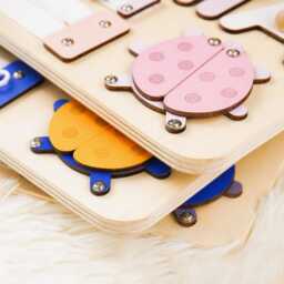 Personalized Baby Name Puzzle, Custom Busy Board, Montessori Wooden Toy, Kids Early Learning Gift For Kids, First Birthday - thumbnail 4