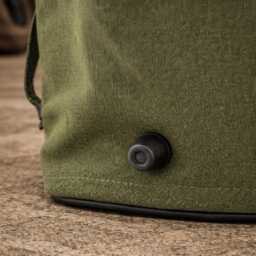 Personalised Canvas Walking Boot Bag - Green Heavy Duty Hiking With Embossed Initials - thumbnail 4