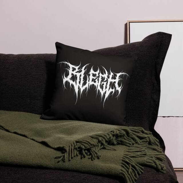 Blegh Cushion Cover - Death Metal