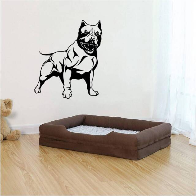American Bull Dog Vinyl Wall Art, Decal, Sticker, Transfer, Mural, Removable, Decor, Rent Friendly, Interior, Exterior, Full - 0973 - image 1