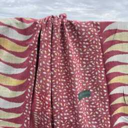 Traditional Cotton Kantha Quilt Patchwork Block Print Reversible Bedspread - thumbnail 3