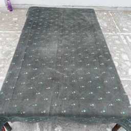 Traditional Cotton Kantha Quilt Patchwork Block Print Reversible Bedspread - thumbnail 4