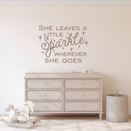 Sparkle Wall Decal Girls Nursery Decor, Inspirational Quote P23 - thumbnail 2