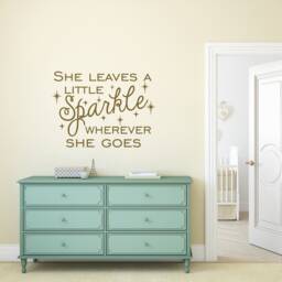 Sparkle Wall Decal Girls Nursery Decor, Inspirational Quote P23 - thumbnail 1