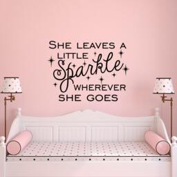 Sparkle Wall Decal Girls Nursery Decor, Inspirational Quote P23 - thumbnail 3