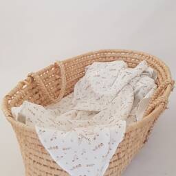 Muslin Baby Swaddle Scarf Perfect Wrap Blanket Photography Soft Gots Organic Cotton Lightweight Newborn Gift - thumbnail 2