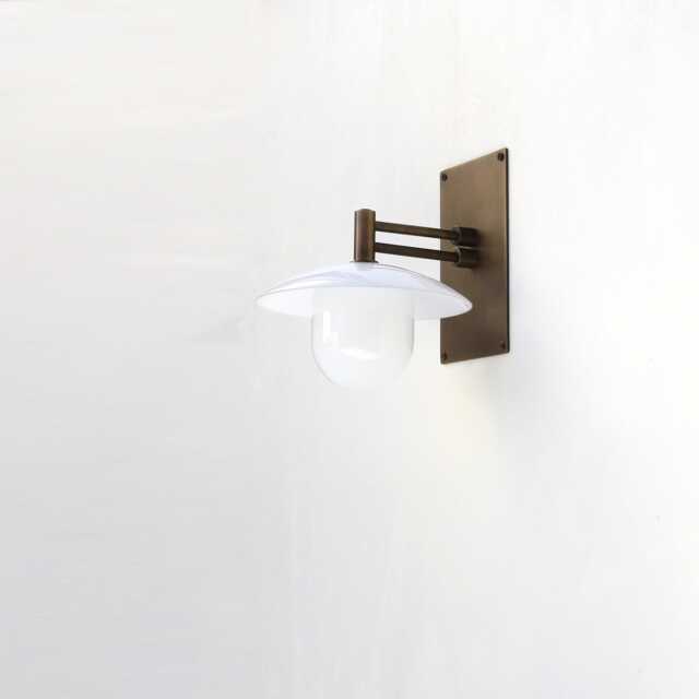 Brass Wall Sconce Light With Glass Shade, Industrial Style Brass Wall Sconce Light, Ul Listed, Lm2 No.0424 - image 1