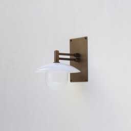 Brass Wall Sconce Light With Glass Shade, Industrial Style Brass Wall Sconce Light, Ul Listed, Lm2 No.0424 - thumbnail 2