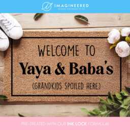 Welcome To Yaya & Baba's House - Customized Doormat Custom Coir Door Mat Home Decor Grandparent Gift Housewarming - thumbnail 1