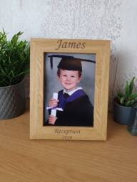 School Photo Frame, Personalised With Any Text, First Photo, Gift For Grandparent