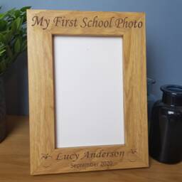 School Photo Frame, Personalised With Any Text, First Photo, Gift For Grandparent - thumbnail 4