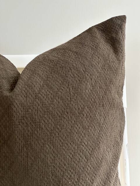 Dark Olive Green Hand Woven Pillow Cover - Limited - image 1
