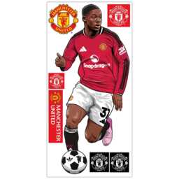 Manchester United Fc Wall Sticker - Mainoo 25/26 Illustration Decal Art - thumbnail 3