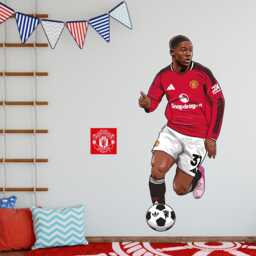 Manchester United Fc Wall Sticker - Mainoo 25/26 Illustration Decal Art - thumbnail 1