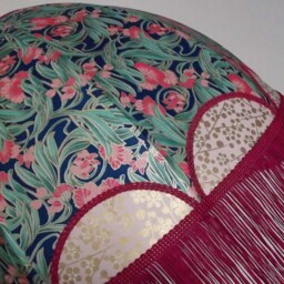 "Japanese Paper Dome Lampshade With Fringe ""Olga" - thumbnail 2