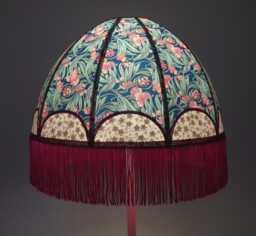 "Japanese Paper Dome Lampshade With Fringe ""Olga" - thumbnail 1