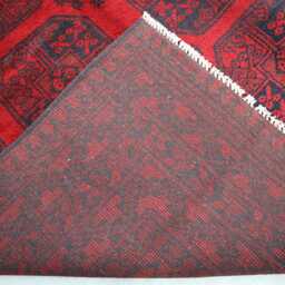 5x8 Ft Bokhara Afghan High Pile Rug Turkmen Area - Red Brand New Akhcha Handmade Livingroom Rug Tribal Bedroom Office - thumbnail 4