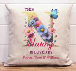 Personalised Mothers Day Nanny Cushion Custom Grandchildren Names Gift Nam Grandma - thumbnail 1