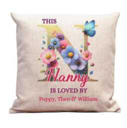 Personalised Mothers Day Nanny Cushion Custom Grandchildren Names Gift Nam Grandma - thumbnail 4