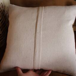 Vintage Kilim Pillow Cover - 16 Inch Slit Weave, Handwoven - thumbnail 4
