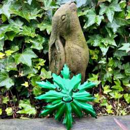 Green Man Metal Garden Plaque Spirit Of Nature Wall Art - 15 Or 30cm - thumbnail 2