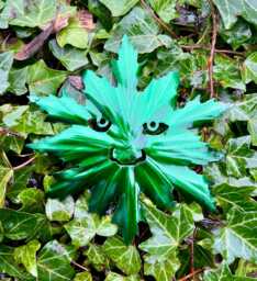 Green Man Metal Garden Plaque Spirit Of Nature Wall Art - 15 Or 30cm - thumbnail 1