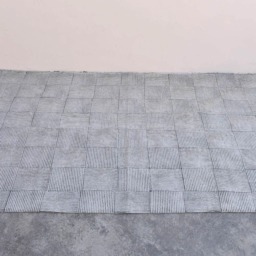 Large Block Printed Cotton Dhurrie Rug, Bohemian Decor - 9x12 Ft - thumbnail 3