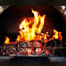 Fireplace Wall Decal Peel & Stick Mural, Self-Adhesive Vinyl - thumbnail 2