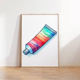 Dentist Wall Art Print Set - 3 Posters - Dental Office Decor Colourful Orthodontic Clinic Watercolour Prints Teeth Hygiene Gift - thumbnail 3