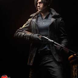 Leon Kennedy 3D Printed Figure 110 Scale - thumbnail 2