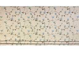 Relaxed Roman Shade With Floral Pattern - Custom Linen Beatrix Fabric Blind Botanical Window Made To Order - thumbnail 4